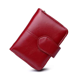 Aliwood 2024 Women Wallet Quality Leather Lady Purse Brand Coin Purse Zipper Wallet Female Short Wallet Women Split Small Purse