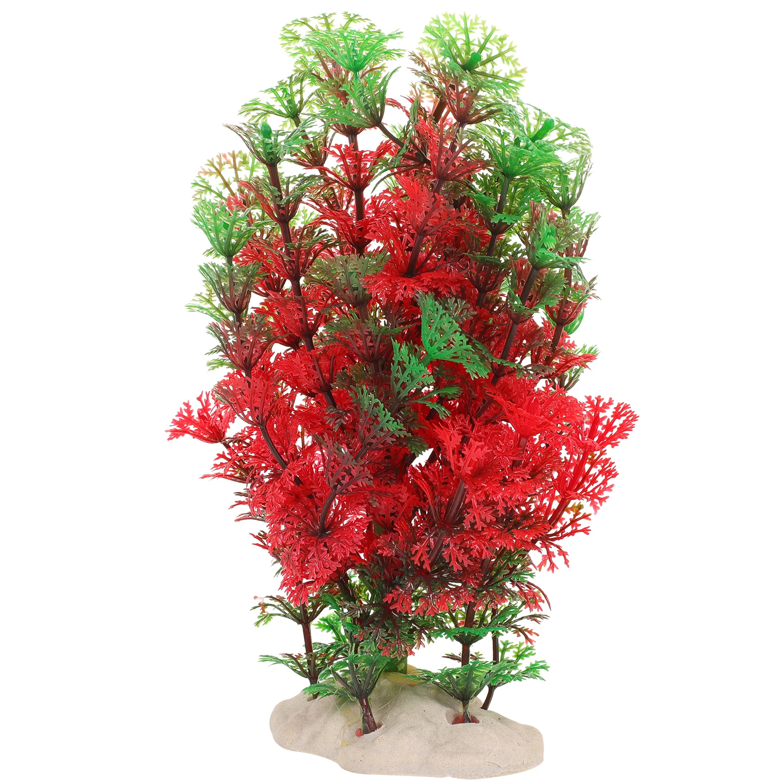 

Simulated Coconut Tree Decor For Aquarium Plastic Fake Plant Household Office Desktop Fish Tank Decor Compact Aquatic