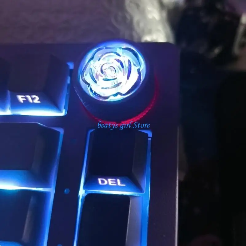

C7AB High Grade Resin Knob Keyboards Rotary Button Precise Tuning For Hi75 K81 Mechanical Keyboards Customization