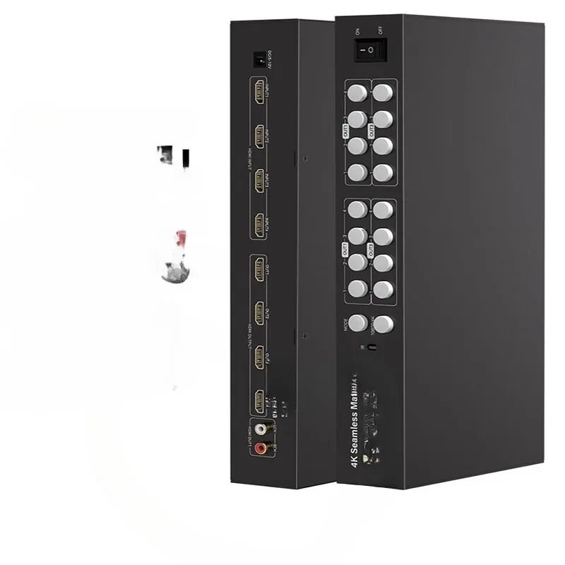 OBMHDMI matrix switcher 4 in 4 out high definition 4K video and audio synchronization matrix splicing screen controller