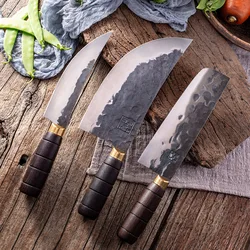Forged Butcher Knife Kitchen Knvies Handmade Meat Cleaver Chef Slicing Boning Knife Slaughter Raw Fish Knife