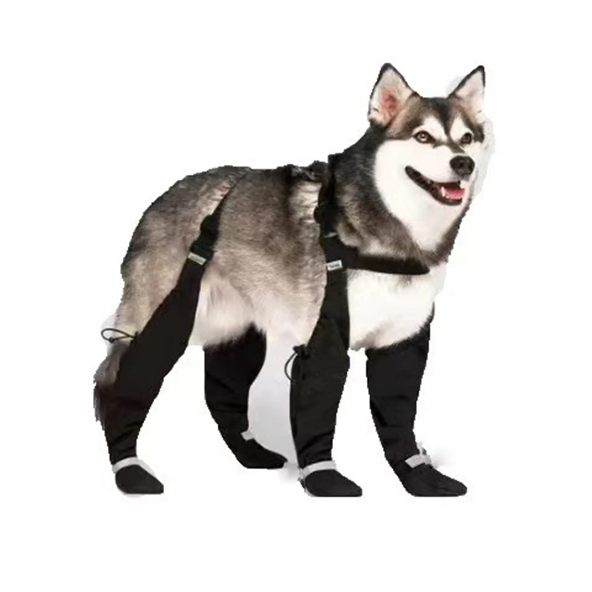 nouvelles-chaussures-pour-chiens-anti-salissures-avec-bandes-reflechissantes-bottes-d'exterieur-universelles-quatre-saisons-elastiques-pour-l'exportation