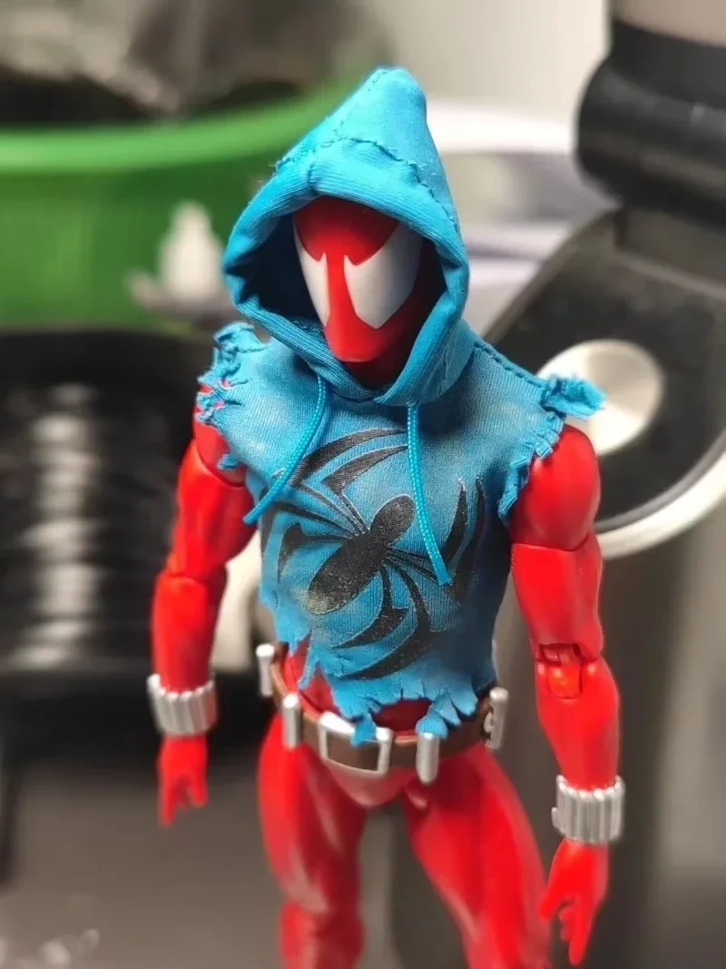 Scarlet Spider Mafex 186 Ben Reily Action Figure Ct Toys Comic Ver. مجموعة سبايدر مان أنيمي كو نموذج لجسم لعبة هدية #3
