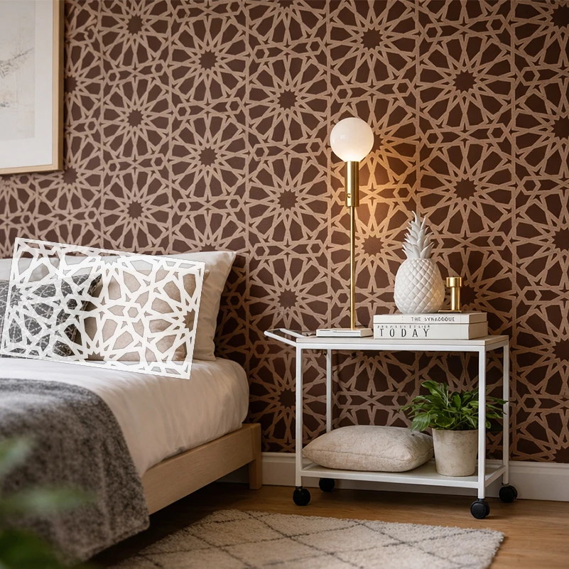 30cm - 70cm Decorative Stencils Stencil Reusable For Painting Custom Botanical Designs Walls Geometric Pattern Ornaments S015