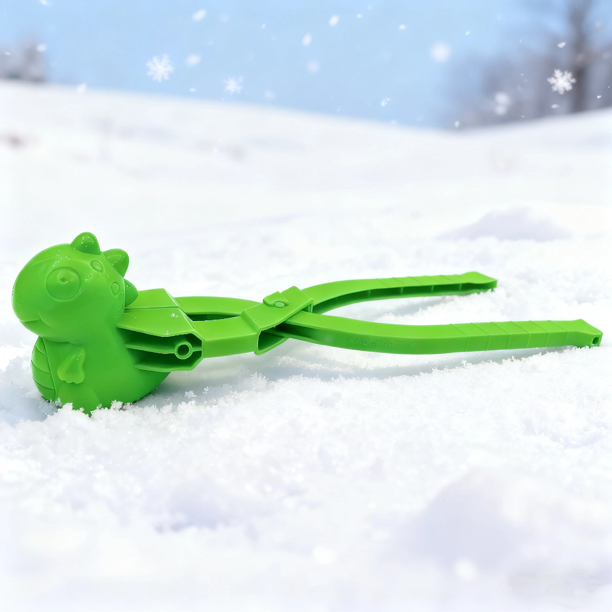 Creative 3D printing snow clip with multiple shapes to choose from, fast forming snowballs, snowball fights, and snowman making