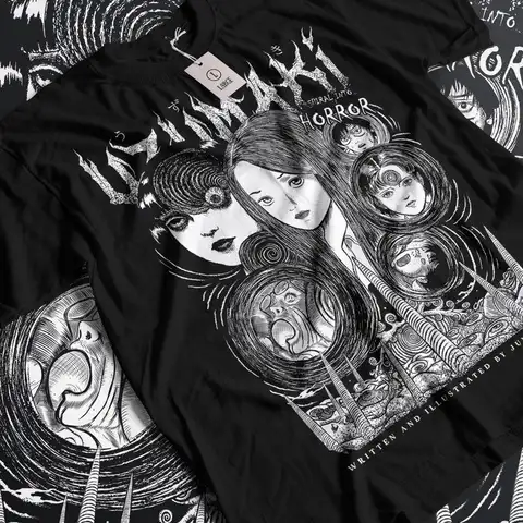 UNISEX Horror Comics T-shirt, Horror Girl, Dark Comics Gothic T-shirt for Men and Women Summer Cotton Comfortable Loose Top