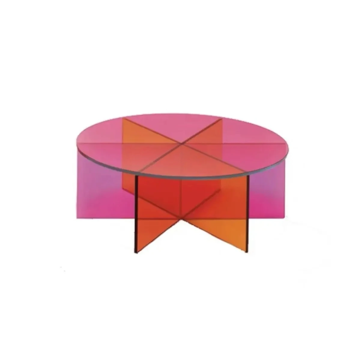 

X18 Tempered glass coffee table household living room hospitality area dream side table, designer high-end small table