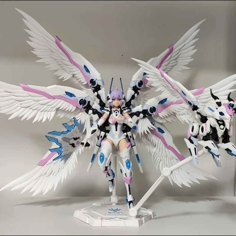 ในสต็อกต้นฉบับทั่วไปอะนิเมะรูป Ms 07 Zhuge Liang Bai Ze Colletion Mobile Suit Girl Action Figure ของเล่นของขวัญวันเกิด