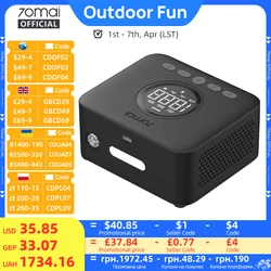 70mai Cordless Air Compressor 2 TP07 Upgraded Large Cylinder 5 Inflation Mode Portable Car Air Pump 70mai TP07 Beginner-friendly