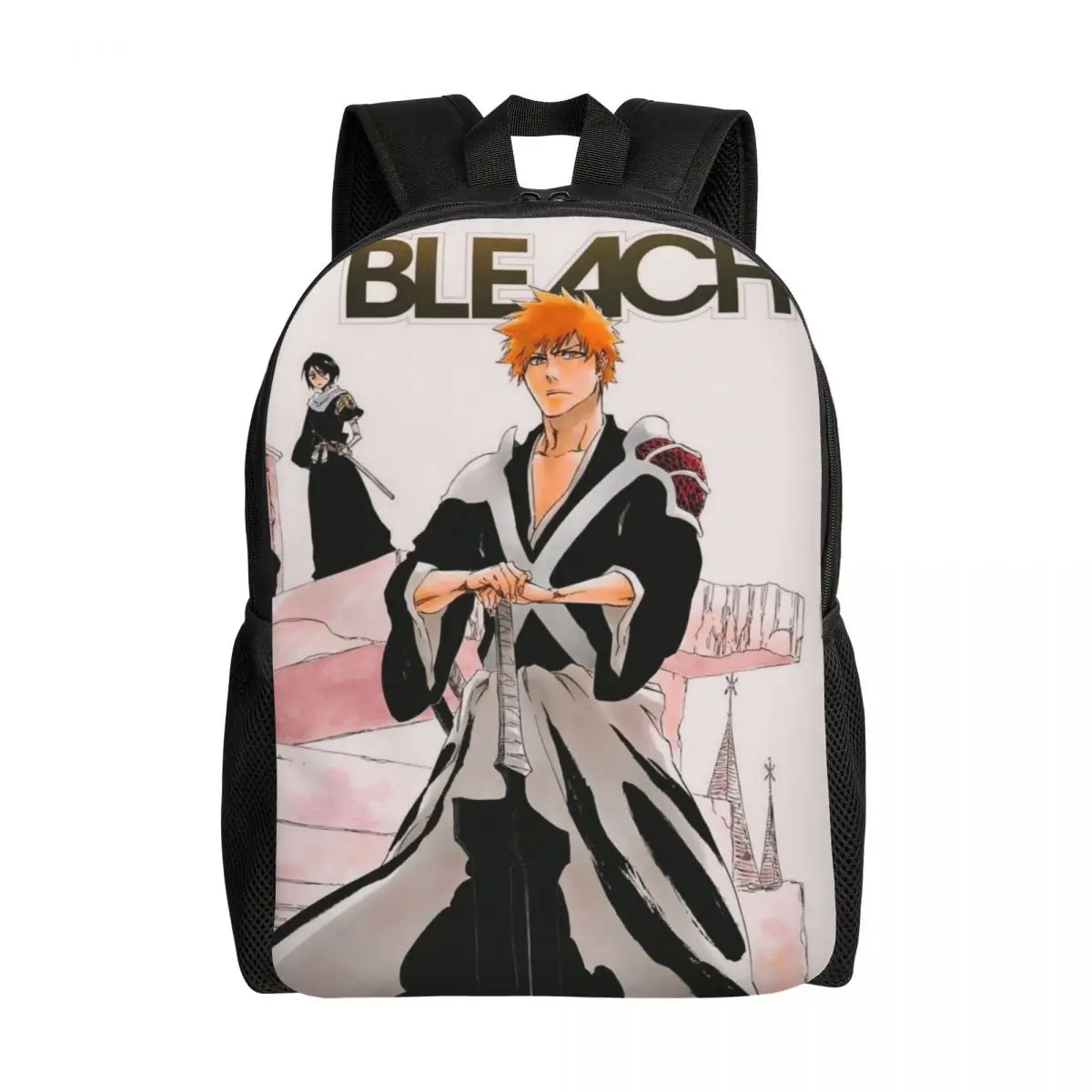 

Custom Bleach Anime Backpack Men Women Basic Bookbag for School College Bags