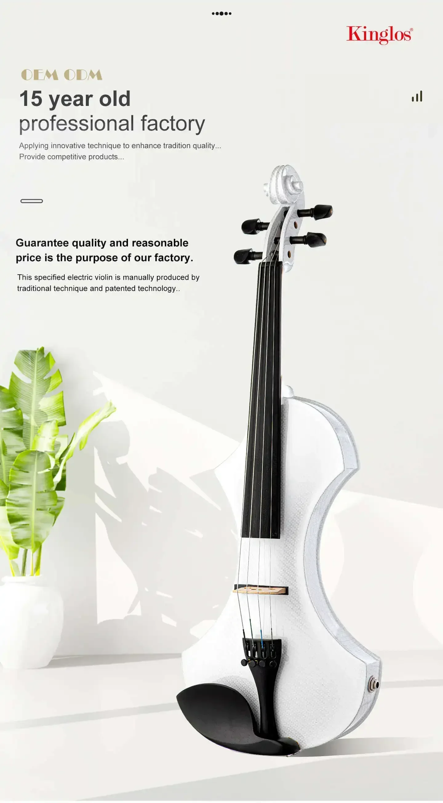 4/4 Size Electric Violin Spruce Body High Quality with Waterproof Case and Bow