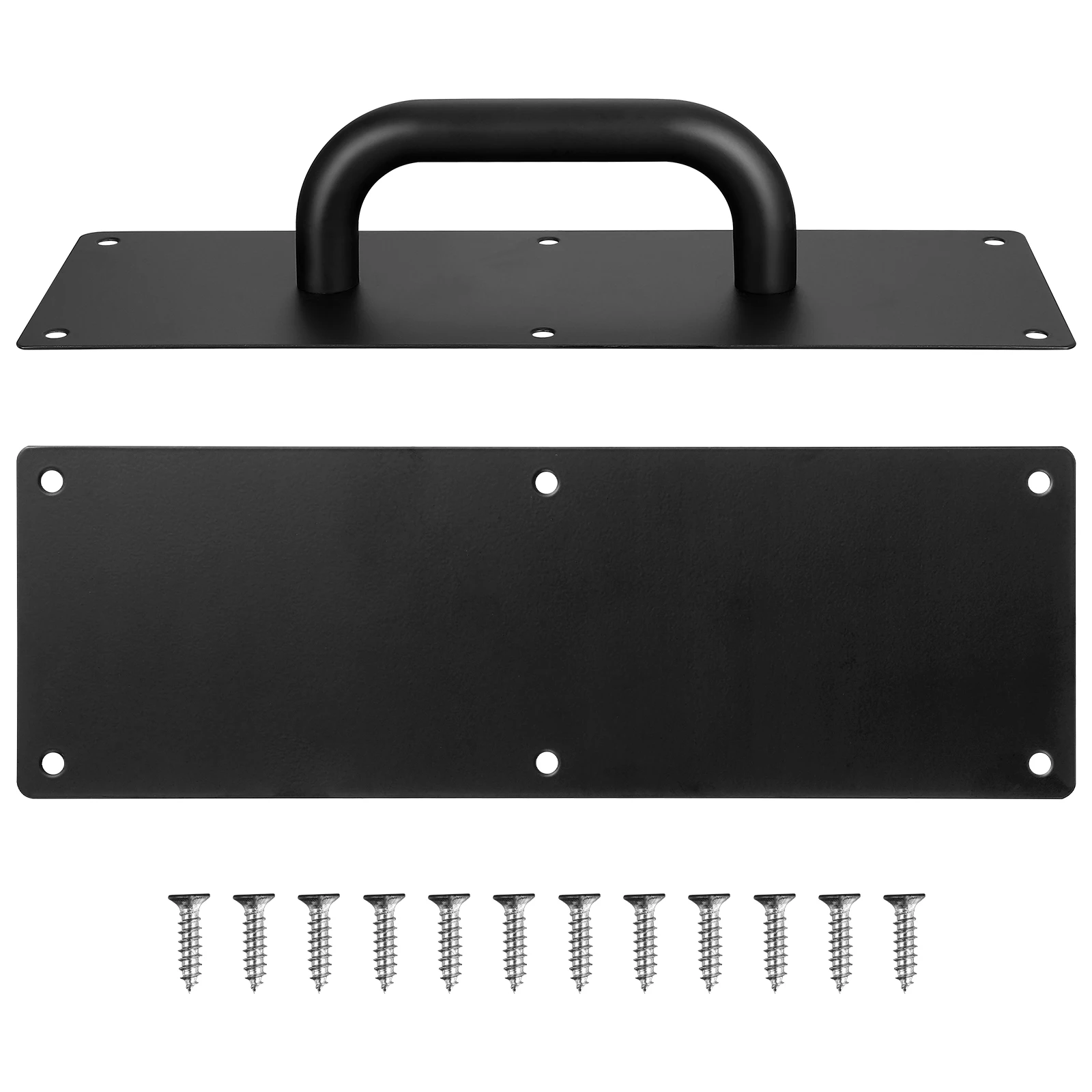 

Push Pull Plate Handle Stainless Steel Door Pull For Warehouse Commercial Wooden Composite Doors Barn Closet Attic Shed