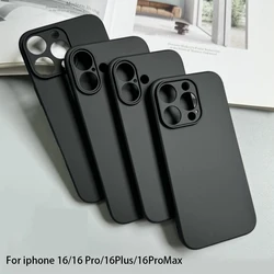 Luxury Silicone Matte Phone Case For iphone 16 Pro Max 16 Plus Feathered Fine Hole Eye Protection Cover Cases