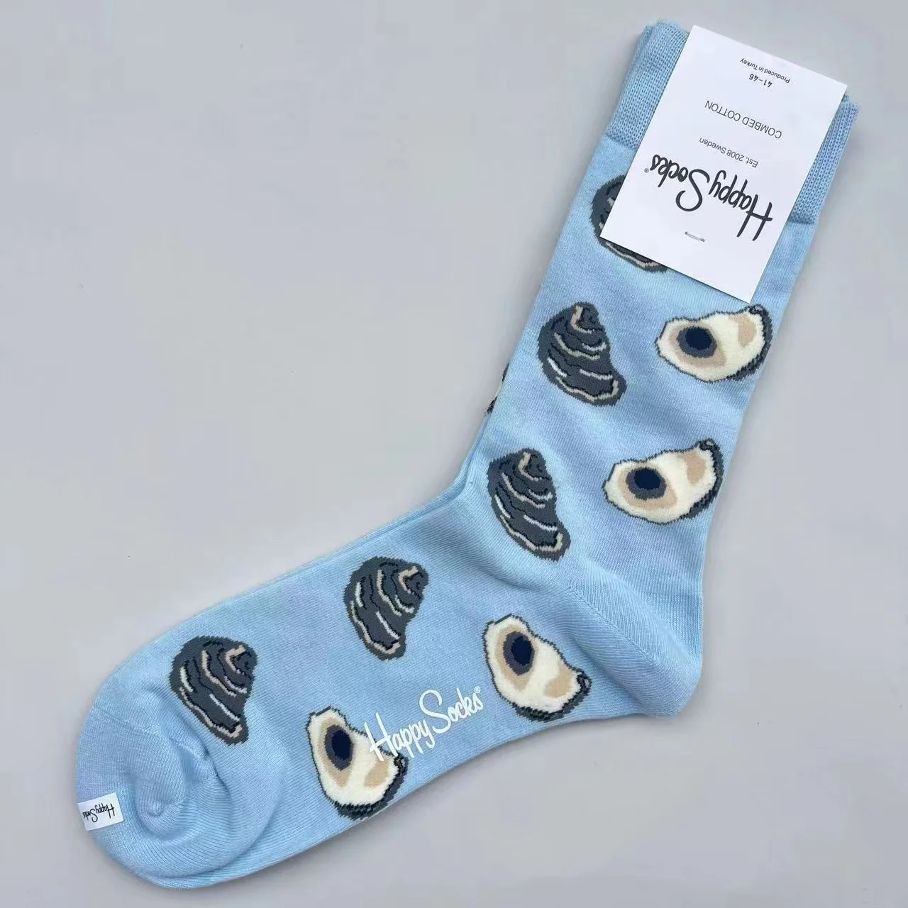 Happy Socks Mid-tube sokken voor heren Vier seizoenen puur katoen Klassieke sokken MAAT 41-46