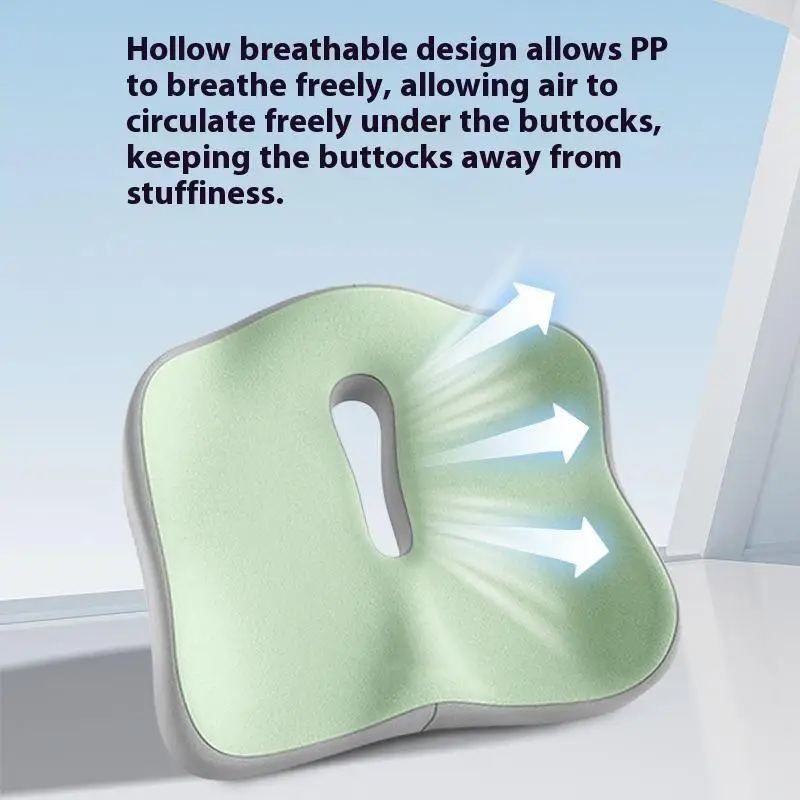 New Ergonomic Memory Foam Office Cushion Anti Hemorrhoid Cushion Chair Cushion Tailbone Pillow Car Office Seat Cushion