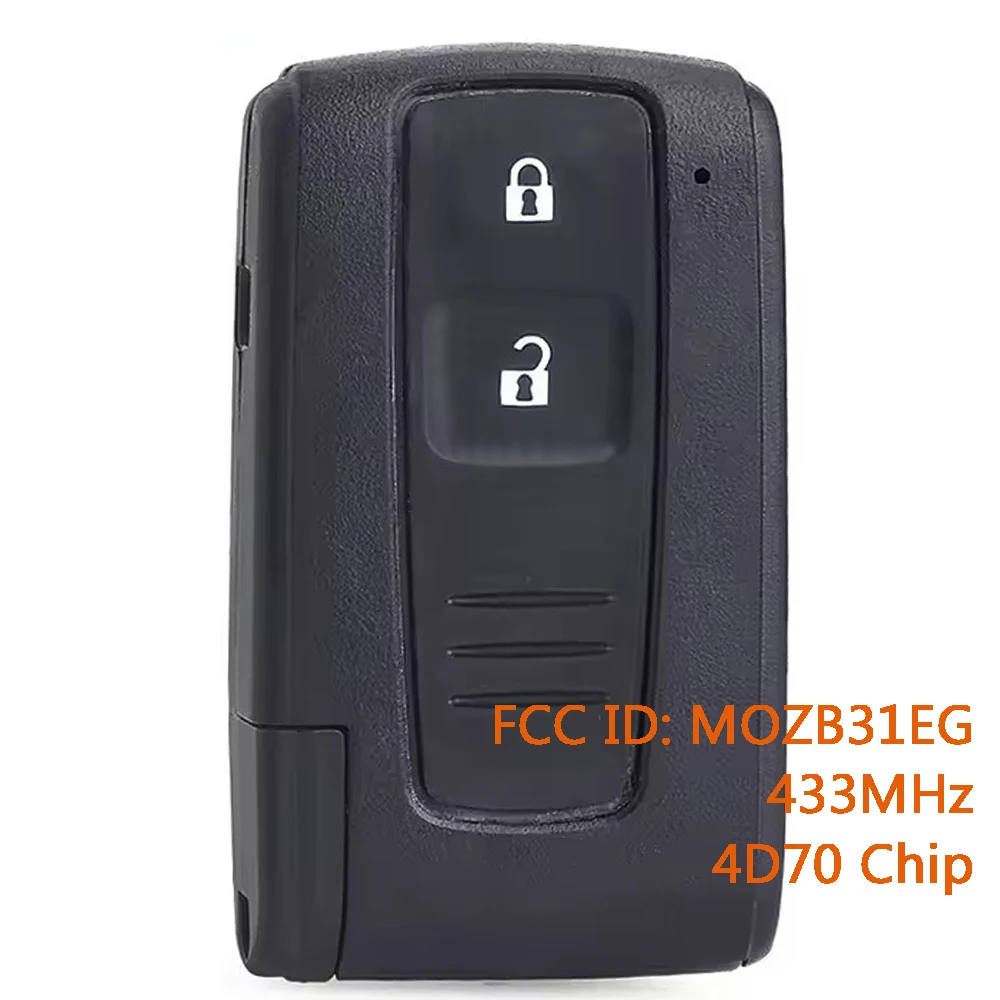 KEYECU MOZB31EG 433 MHz Chiave A Distanza Senza Chiave Fob per Toyota Prius 2004 2005 2006 2007 2008 2009 4D70 Chip 4D70 Chip 89904-47020