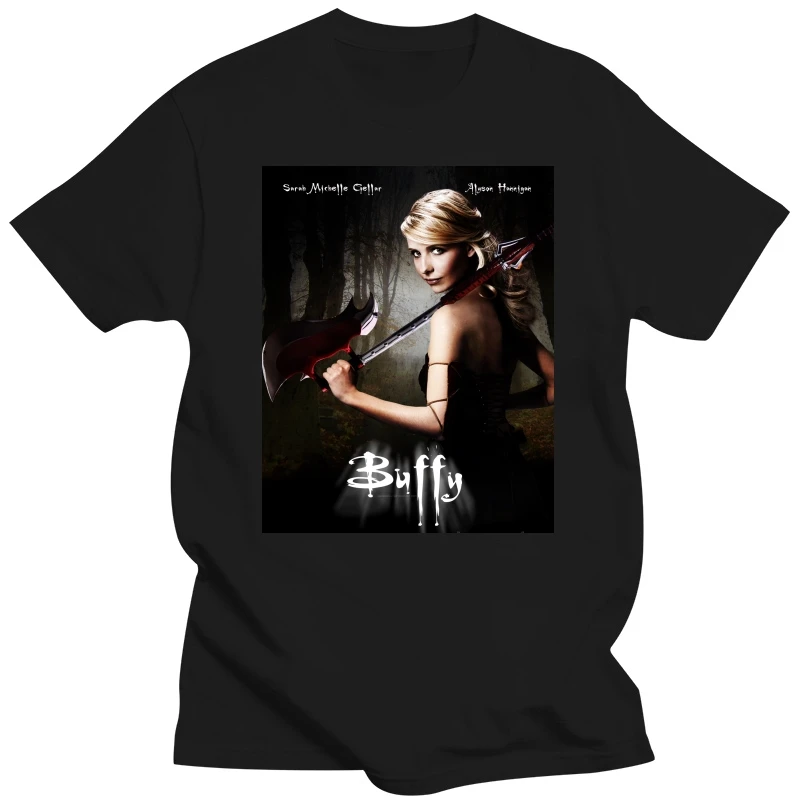 Design Buffy Poster Tops Shirt For Adult High Quality Crewneck 100% Cotton Short Sleeve T Shirt New Coming Design T-shirts