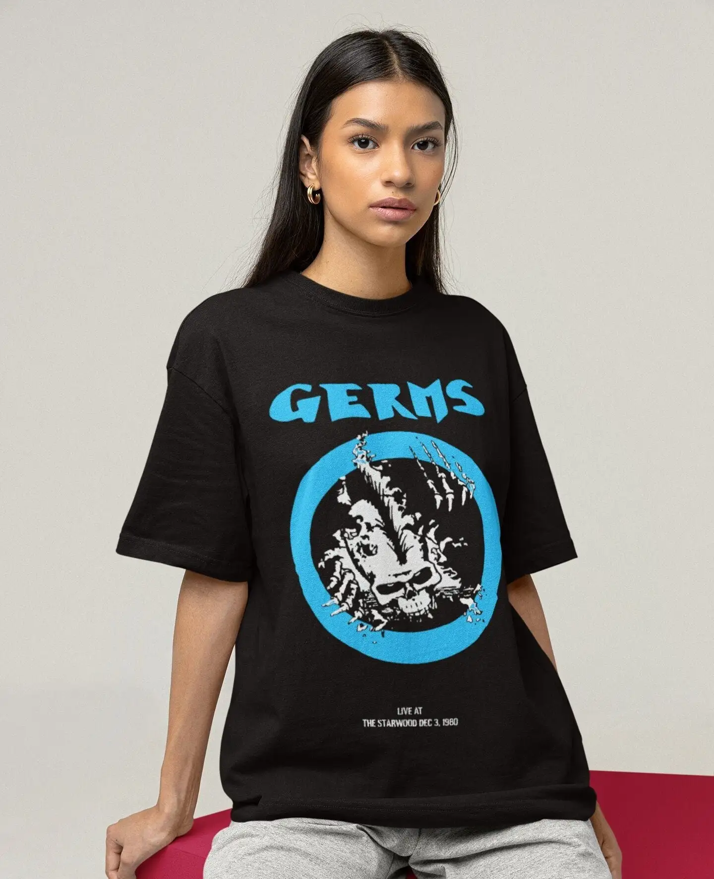 Germs T Shirt Graphic Tees Vintage Punk Band Rock Shirts Sweat Hoodie