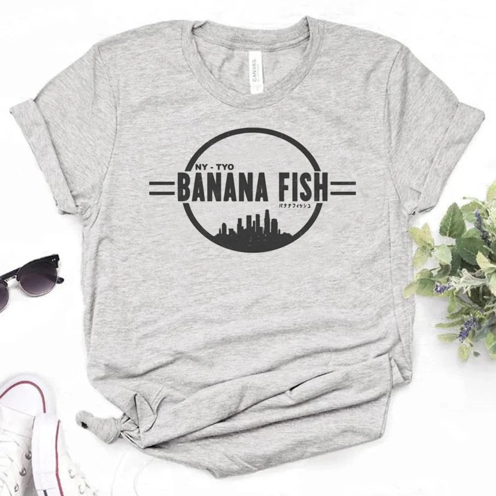 Banana Fish t-shirt donna anime t shirt girl 2000s anime comic abbigliamento