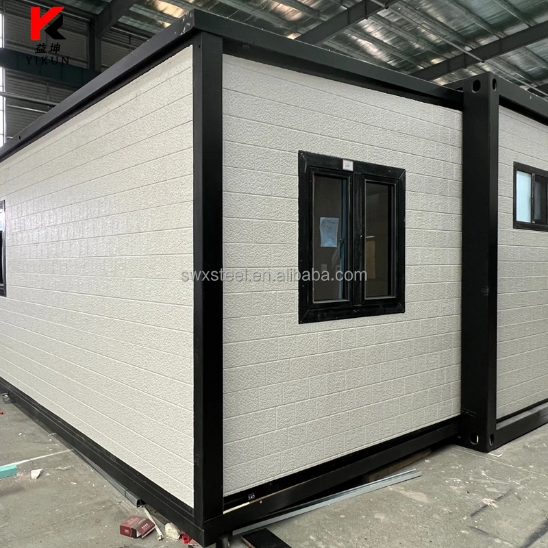 Metal Decorative Panel Exterior Wall 20ft 40ft 2 Story Container House Staircase Corridor