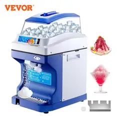 VEVOR Broyeur à Glace 250 W?Machine à Glace Pilée Electrique Convient aux Restaurants, aux hôtels, aux magasins de Boissons, aux supermarchés, à l'industrie Alimentaire