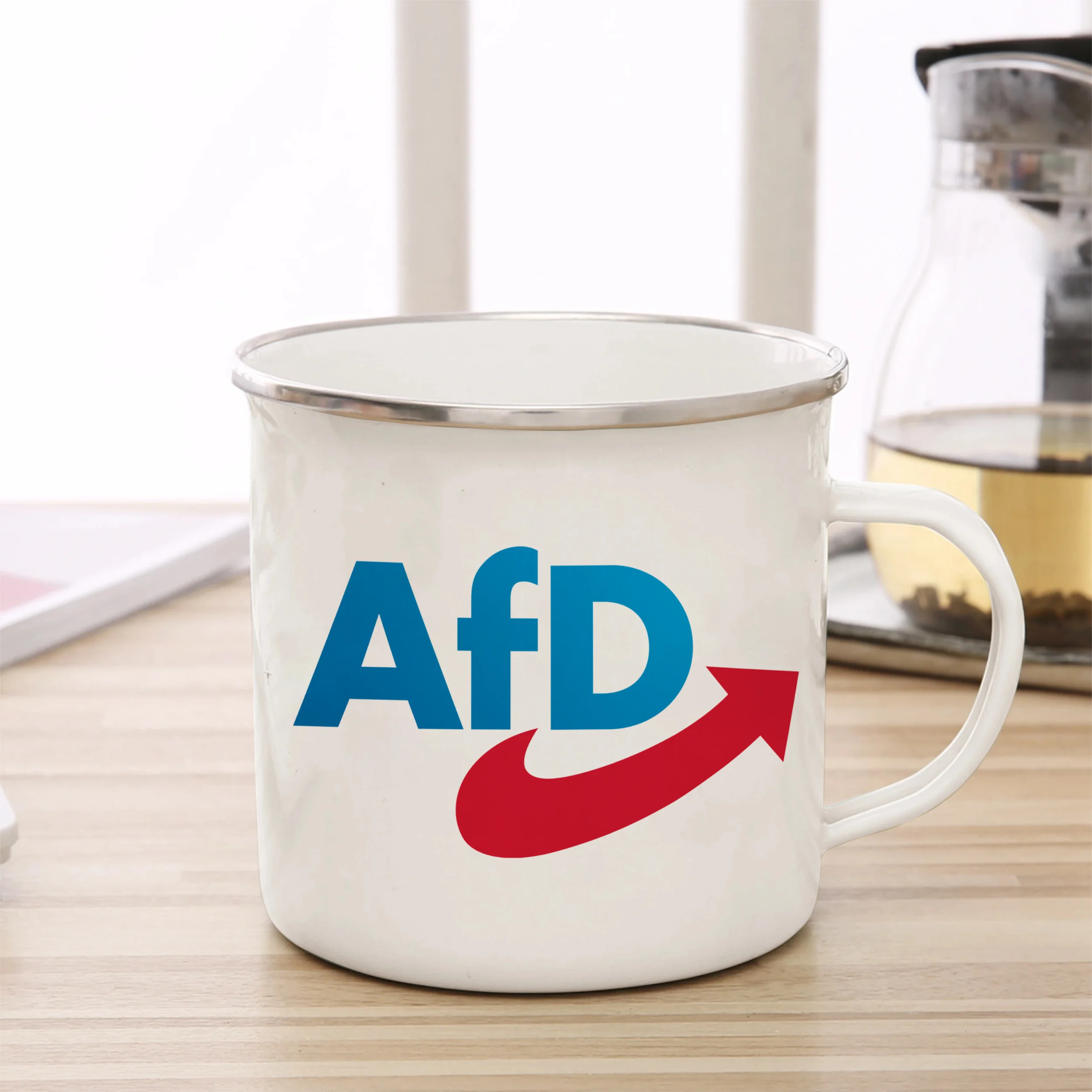 Alternative for Germany Enamel Cup AFD  Mug 11oz Fun Ceramic Coffee Cup Tea Cup Fan Memorial Cup