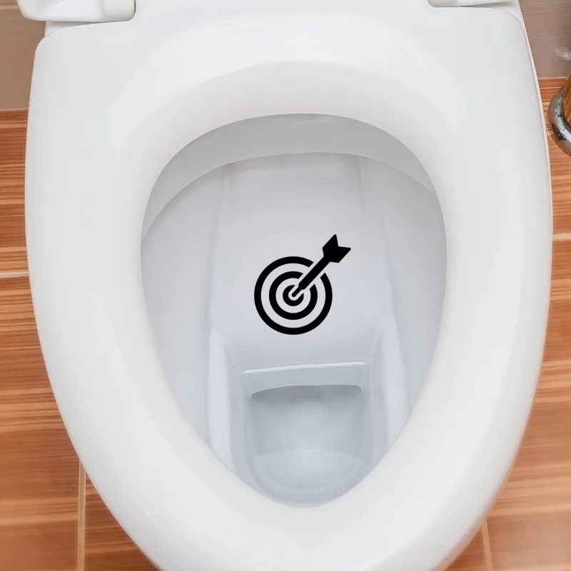 1PC Creative Hit the target toilet stickers home decoration wall decals mural art poster PVC diy sticker on the wall