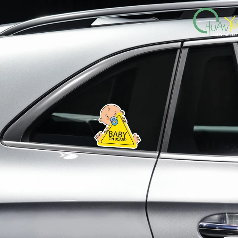 Baby on Board PVC Car Stickers Tuning Cartoon Window Decals Automobiles Decoration Personalized Bomb Ornament