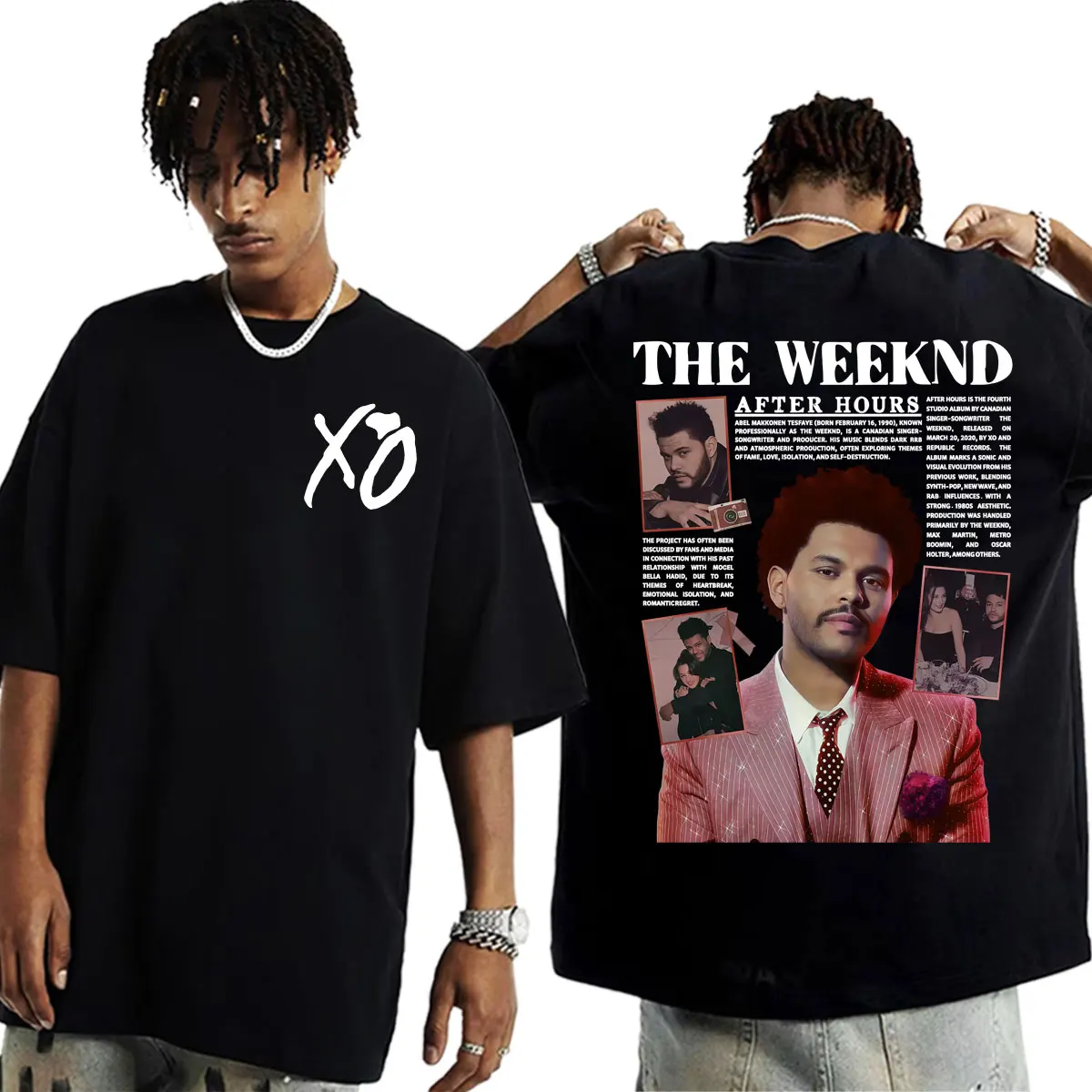 The Weeknd XO After Hours Til Dawn Graphic T Shirt Men's Clothing Harajuku Streetwear T-shirts Cotton Casual High Quality Tshirt