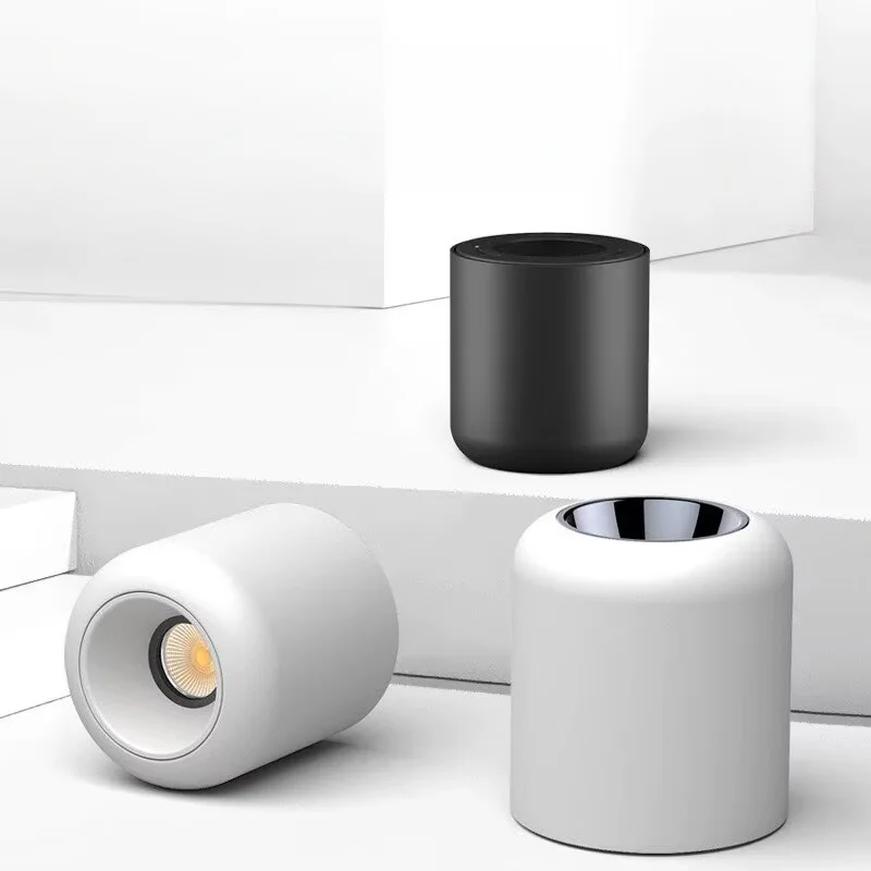 

Surface-mounted spotlight, round LED anti-glare, external, no main light, for home living room and hallway, minimalist downlight