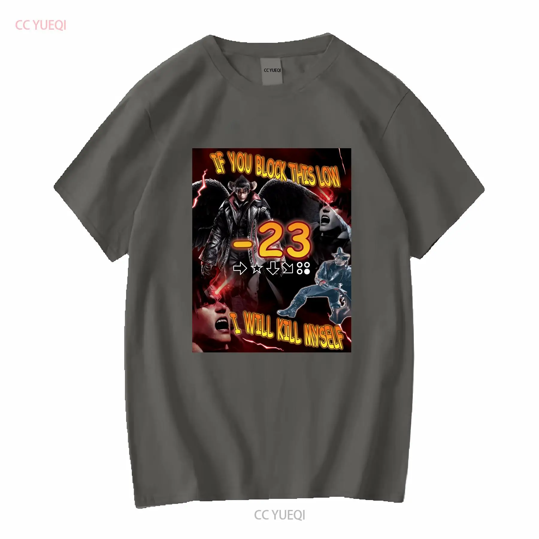 Devil Jin T Shirt Tekken 8 fit If you block this low Korosu long