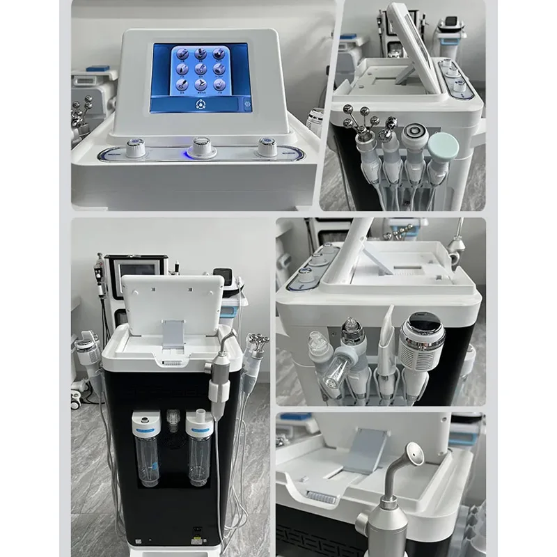 Multi-function Microdermoabrasion Facial Machine 9 In1 Skin Care Cleansing Water Grinding H2O2 Bubble Machine Beauty