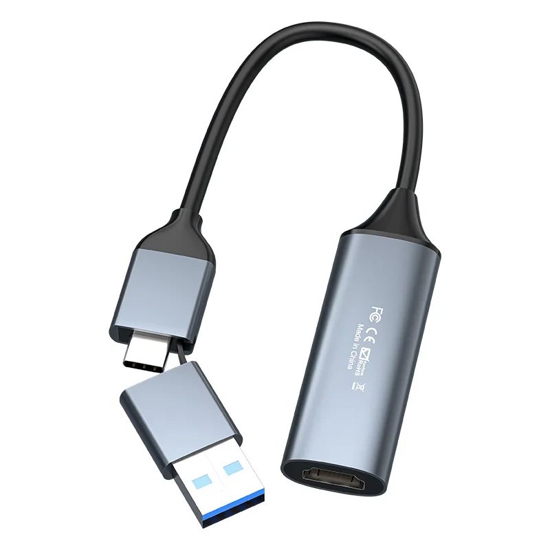 hit productHD for HDMI to Micro USB 2.0/3.0 USB-C Video Capture Card 1080p 30fps/4k 60fps Record Audio Live for OTG Devices MP4