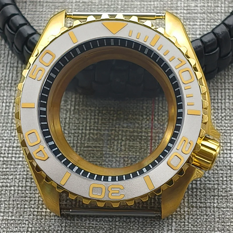 

42mm SKX007 Case Transparent Back Cover Fits NH35 NH36 7S 4R35 Movement Dome Double Sapphire Glass 28.5mm Dial Men's Watch Case