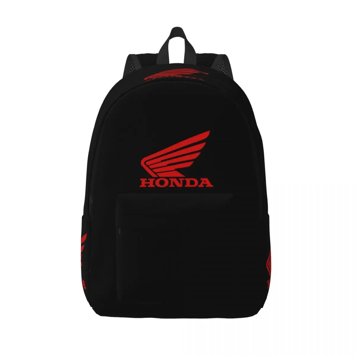 Racing Hondas-mochila informal de motocicleta con bolsillo para hombre y mujer, bolsa de lona para ordenador portátil, para estudiantes de negocios