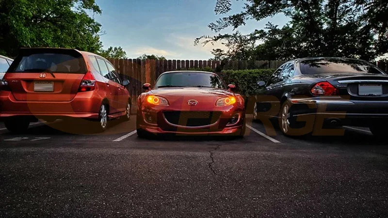 لمازدا Mx-5 Mx 5 مياتا رودستر NB NC ND الترا برايت A/W المتعرج DRL بدوره مصباح إشارة مصلحة الارصاد الجوية Led عيون الملاك عدة خواتم هالة #3