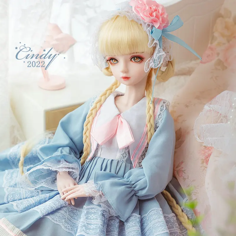 Bjd 1/3 Doll Full Set 60cm Sweet Lolita Girl Princess Dolls Collection Handmade Articulated Ball-Joint Large Doll For Girls Toys