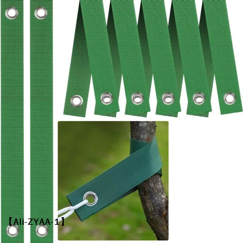 【A】5/10Pcs Wear Resistant Nylon Tree Support Straps With Reinforced Metal Grommets For Gardening Tree Stabilization Staking