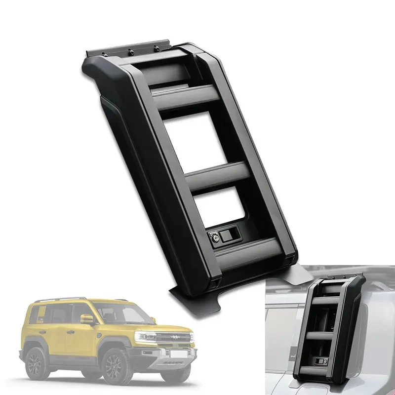 

High-performance aftermarket accessory for Formula 5: Foldable liftable protective rack for car side doors.