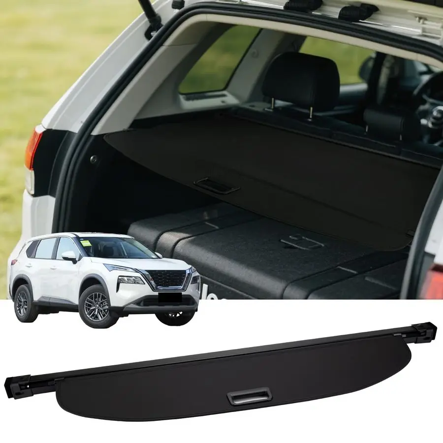 

Trunk Cargo Cover for Nissan Rogue SV S SL 2014 2015 2016 2017 2018 2019 2020, Retractable Trunk Cover Shielding Shade, Privacy