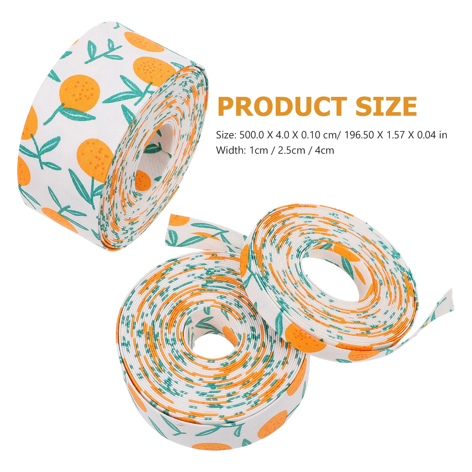 

3Sizes Handmade Hairpin Webbing Fruit Pattern Ribbon Embossing Strips DIY Crafts Decorative Gift Wrapping Wedding Party Bow