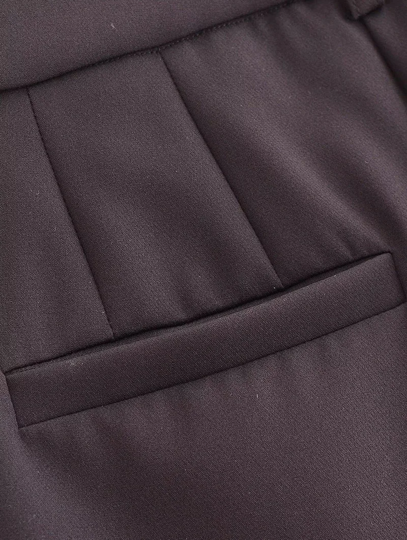 Solid Color All-Match Women's Suit Pants Casual Simple Office Occupation Lady Pencil Trousers High Waist Slimming Long Pants