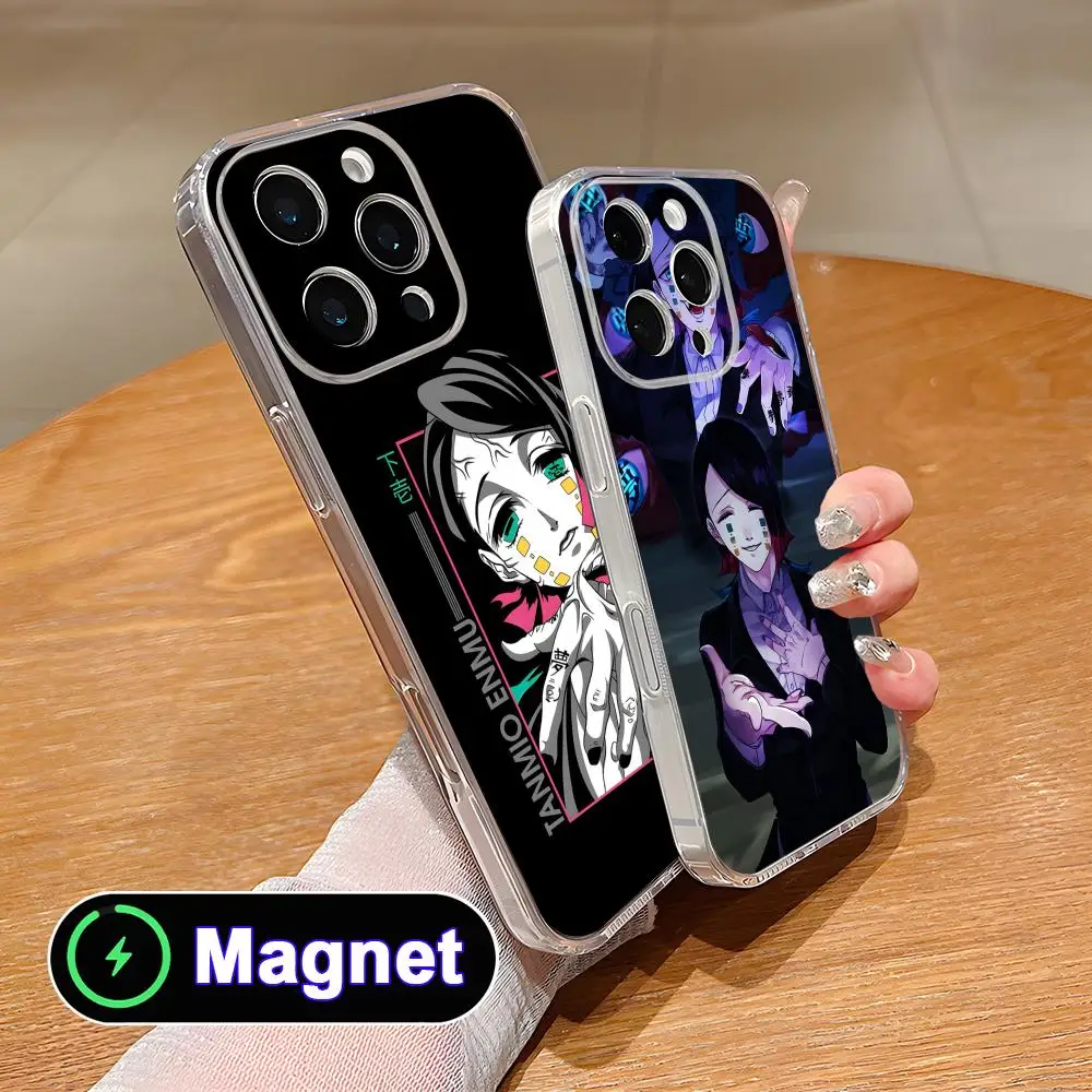 

Blade Extinction Enmu Phone Case for iPhone 17 16 15 14 13 12 11 Air Pro Max Plus Mini Soft TPU Clear Magnet Cover
