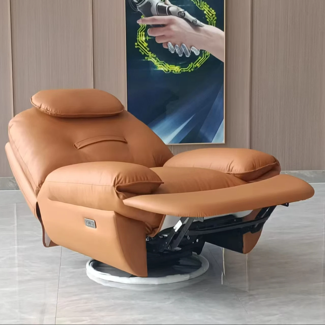 Factory direct single chair sofa bedelectric leather recliner sofa chair one seater armchair hotel sofa swing and rocking chair