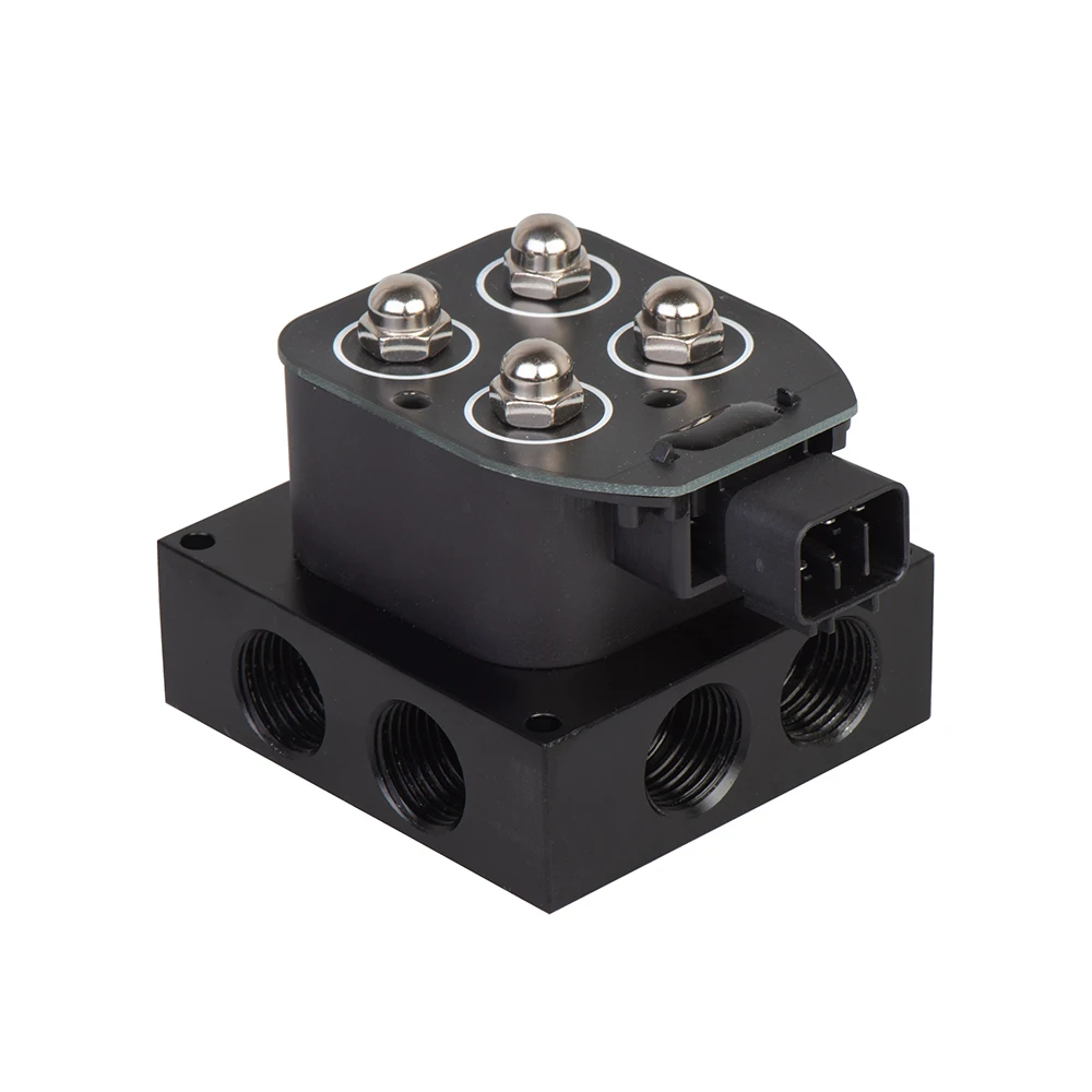 Universal air Ride Suspension Manifold Valve with Remote Controller and  Double Display air Pressure Gauge 0-220psi