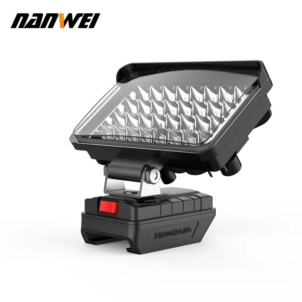 Luz de trabajo LED inalámbrica de litio NANWEI Luz de camping al aire libre de 4\