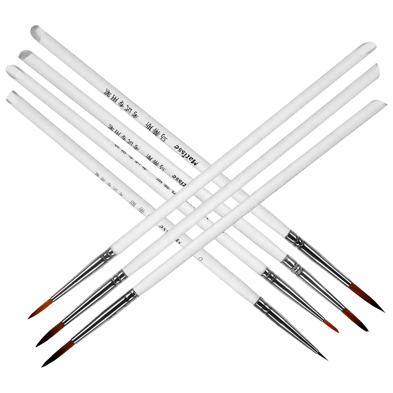 

11Pcs Detail Paint Brush Set Fine Tips Miniature Art Brushes for Acrylic Watercolor Oil Painting Portable Lightweight