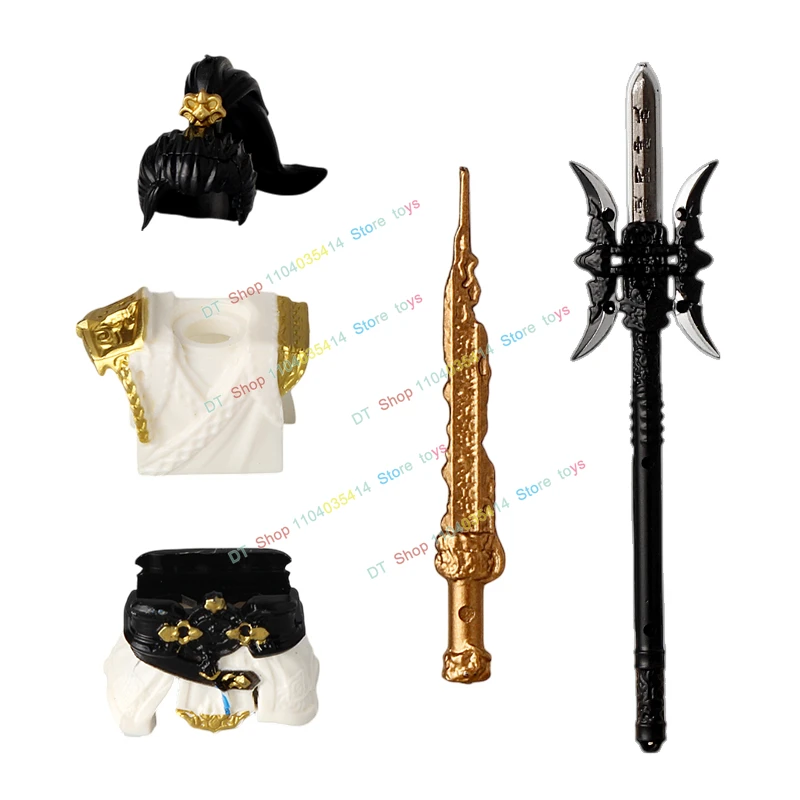 

MOC White Clothing General Three Kingdoms History Building Blocks Action Figures Sword Accessories Dolls Toys Kids Gifts R844
