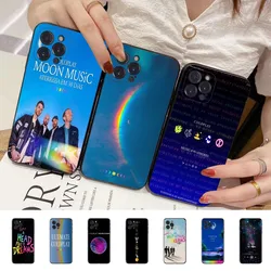 Moon Music Coldplay Band Phone Case Silicone Soft for iphone 16 15 14 13 12 11 Pro Mini XS MAX Plus X Cover