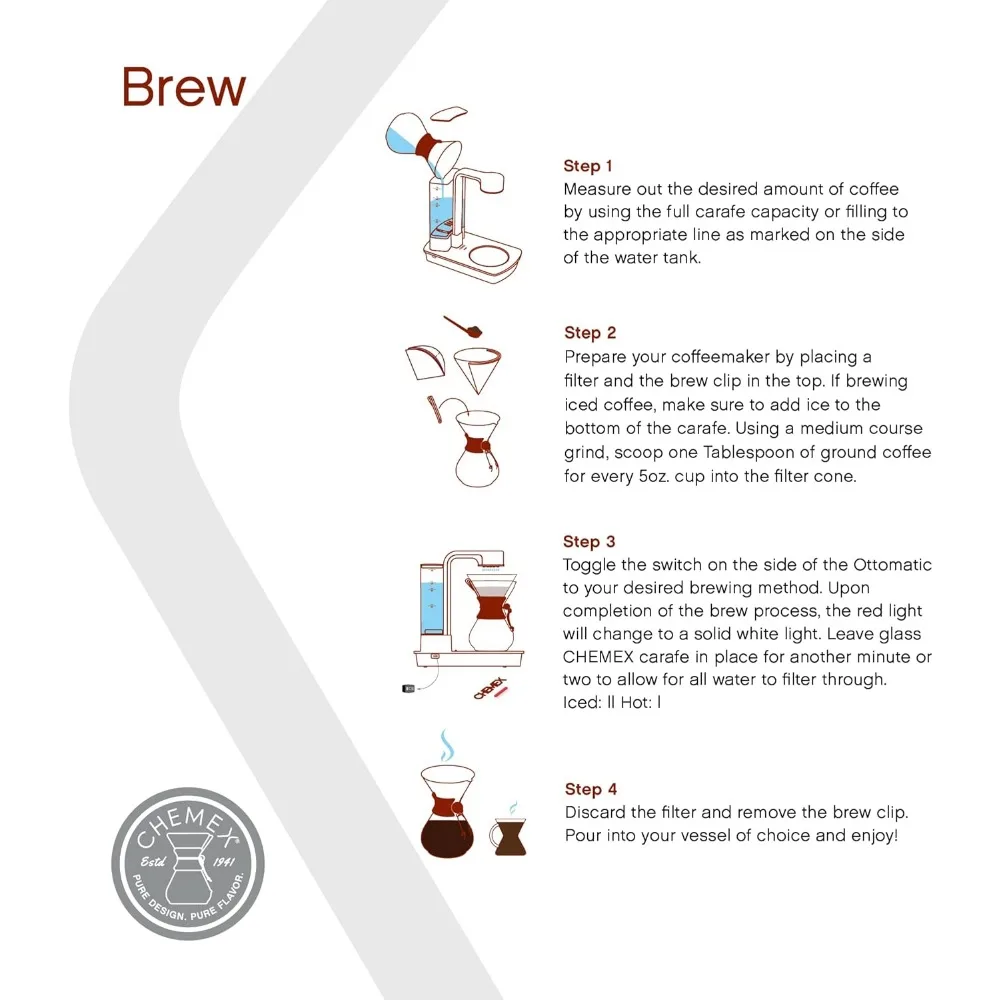 ชุดเครื่องชงกาแฟแบบ Ottomatic ขนาด-40ออนซ์ความจุ-รวมเครื่องชงกาแฟ6ถ้วย